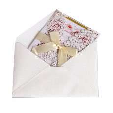 White New Wedding Card Snowflake Lace Laser Cut Iridescent Paper 